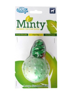 Pet Brands Minty Fresh Rubber Ball Dog Toy - Large